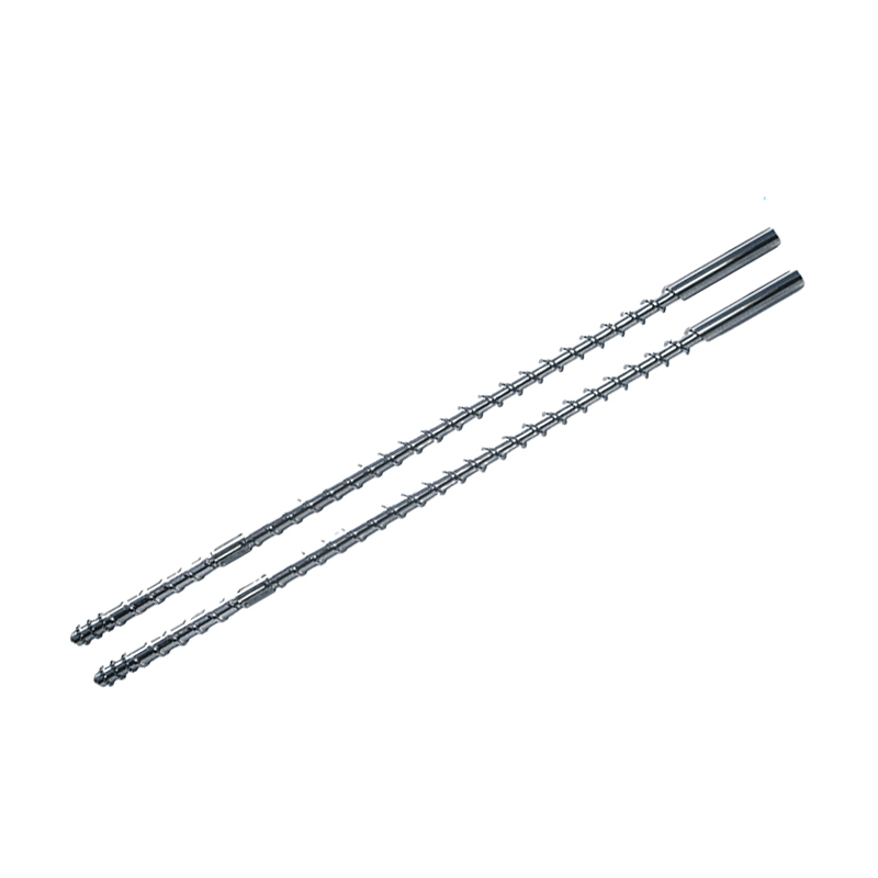 Blown film extruder screw