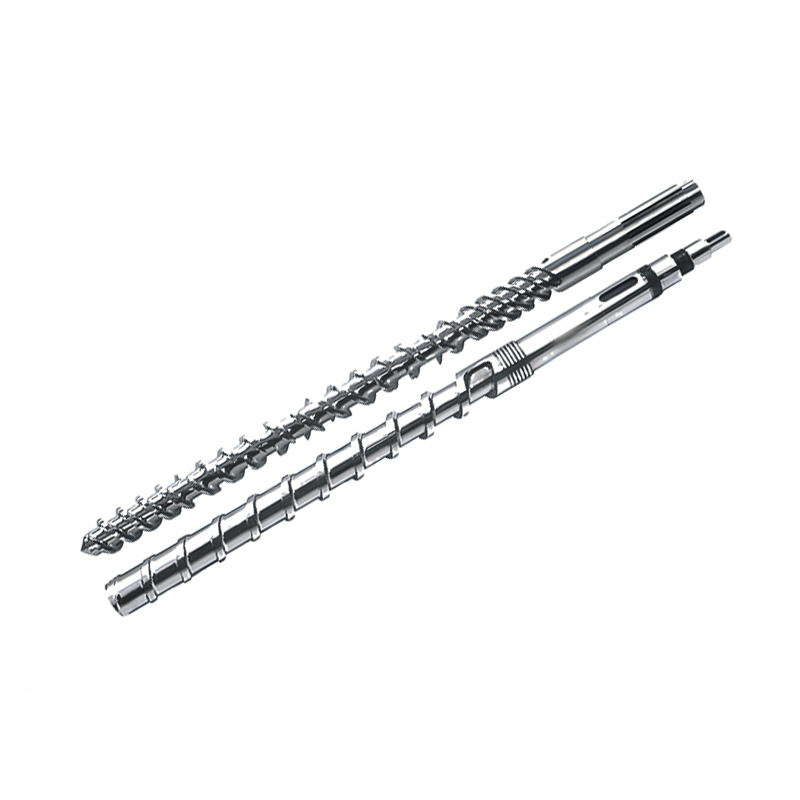 Rubber extruder screw