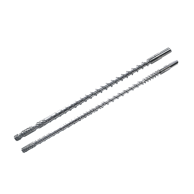 Flow film extruder screw